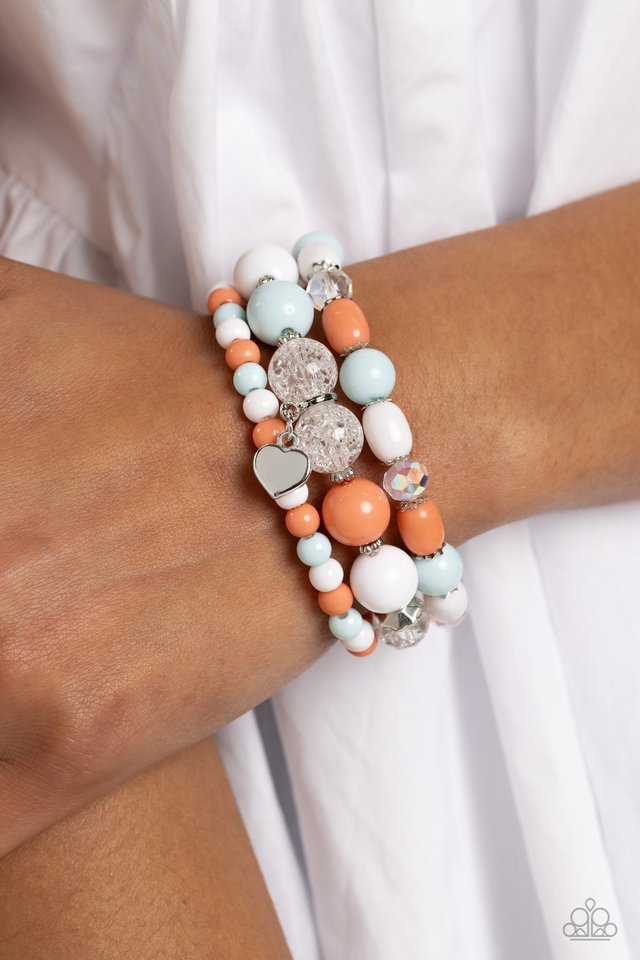 Heartfelt Haven - Blue - Paparazzi Bracelet Image