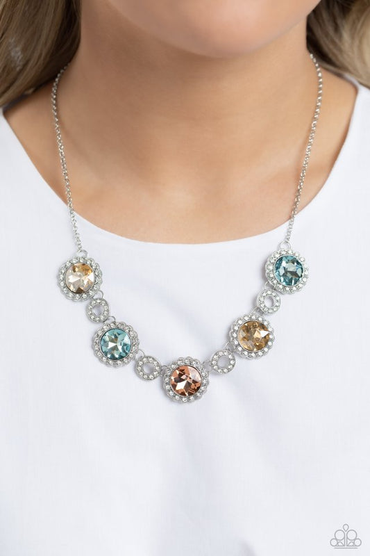 Gorgeous Gems - Multi - Paparazzi Necklace Image