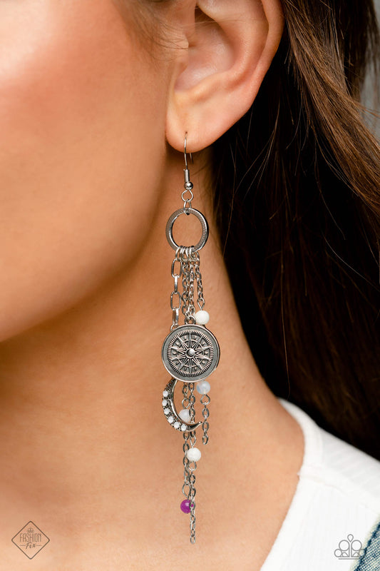 Paparazzi Earring ~ Esteemed Explorer - Purple