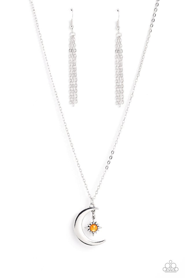 Stellar Sway - Orange - Paparazzi Necklace Image
