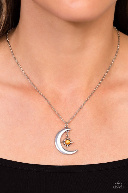Stellar Sway - Orange - Paparazzi Necklace Image