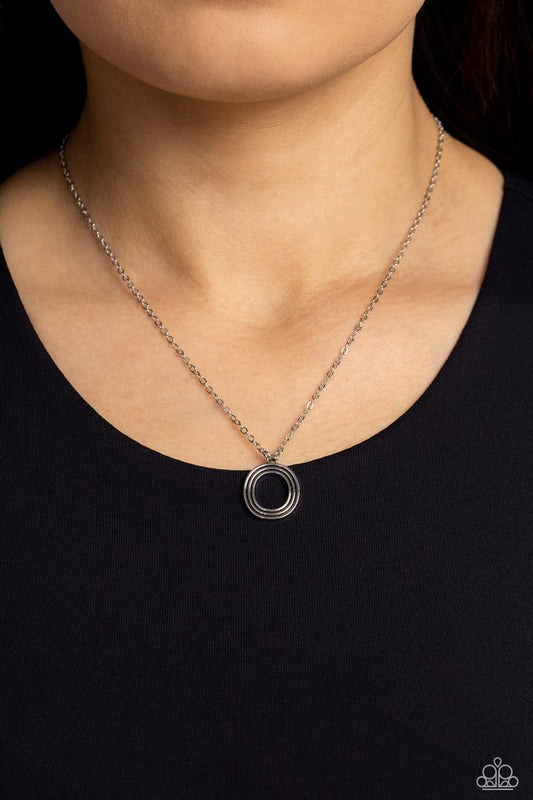 Leave Your Initials - Silver - O - Paparazzi Necklace Image