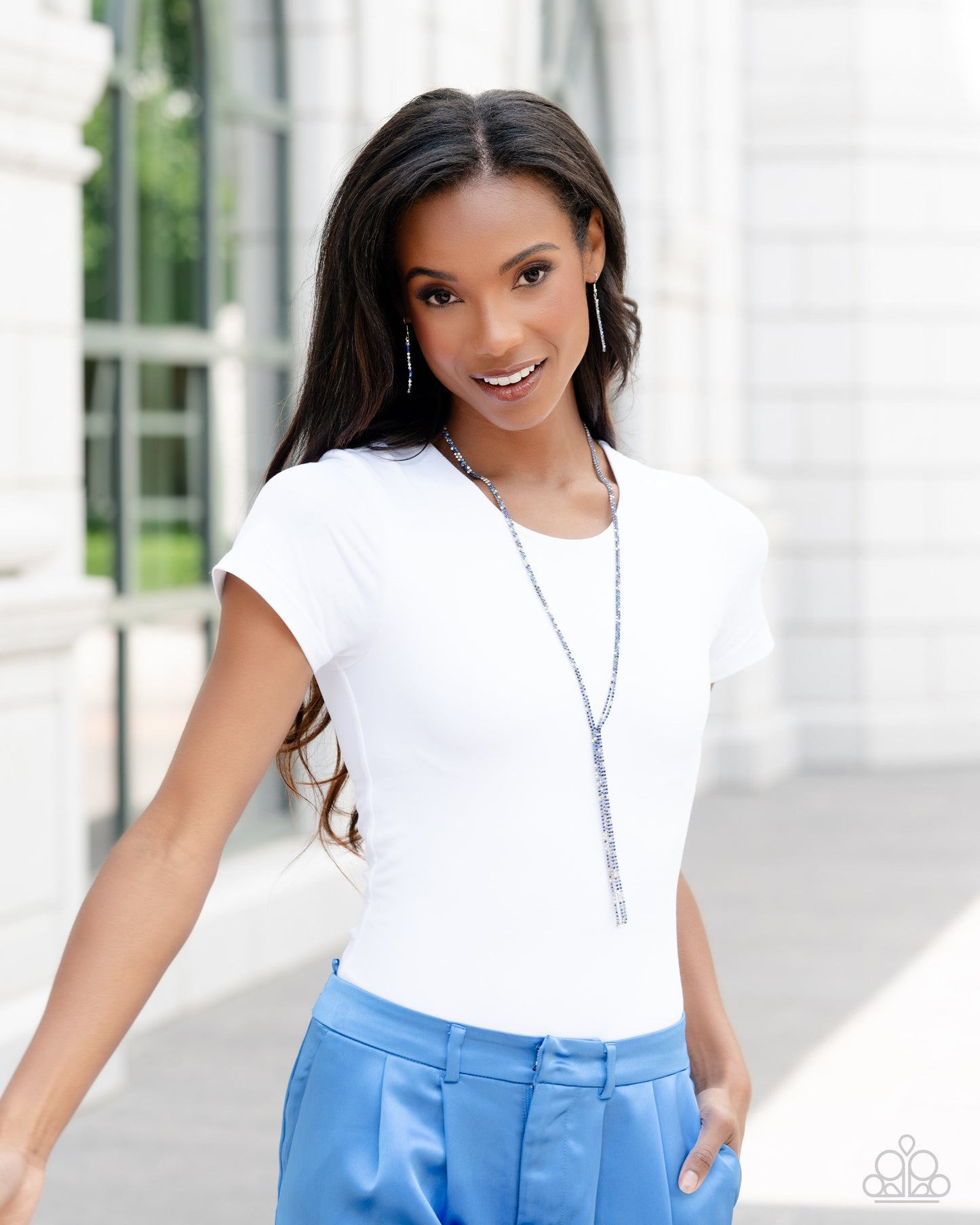 Paparazzi Necklace ~ Jazz STRANDS - Blue