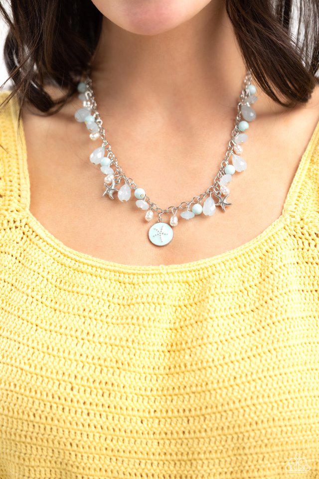 Surfer Serenade - Blue - Paparazzi Necklace Image