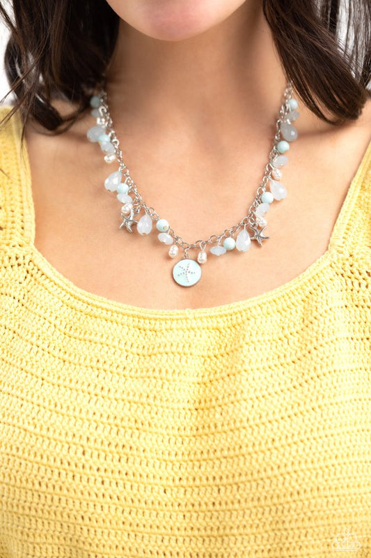 Surfer Serenade - Blue - Paparazzi Necklace Image