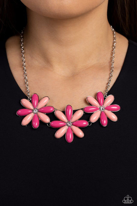 Bodacious Bouquet - Pink - Paparazzi Necklace Image