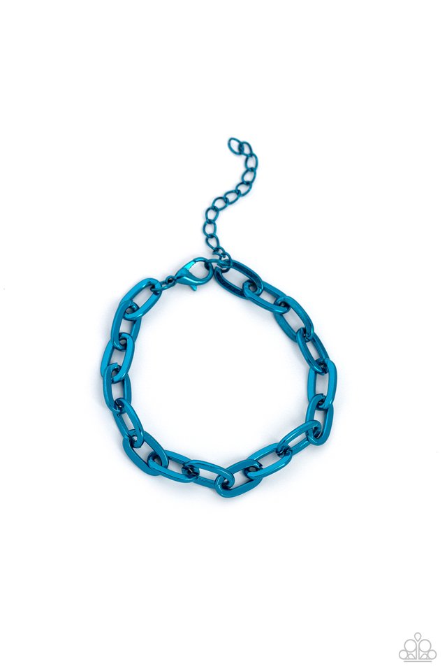 Energetic Encore - Blue - Paparazzi Bracelet Image