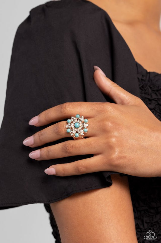 Flower of Life - Rose Gold - Paparazzi Ring Image