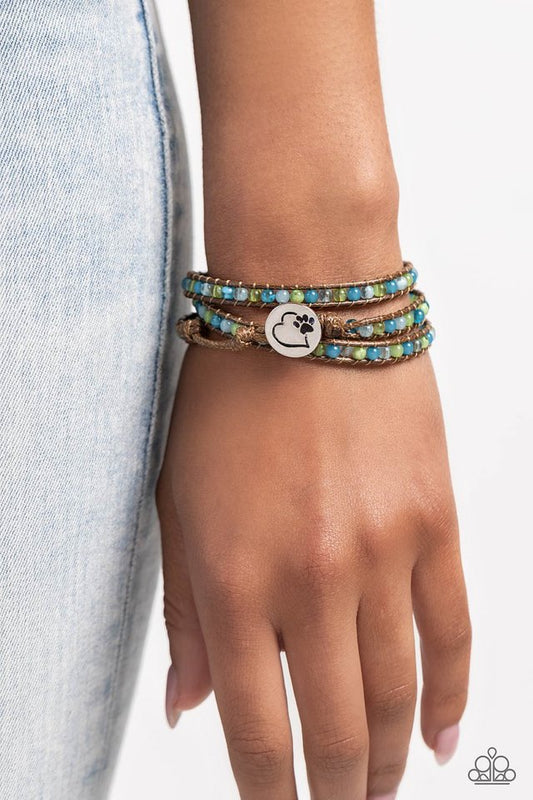 PAW-sitive Thinking - Blue - Paparazzi Bracelet Image