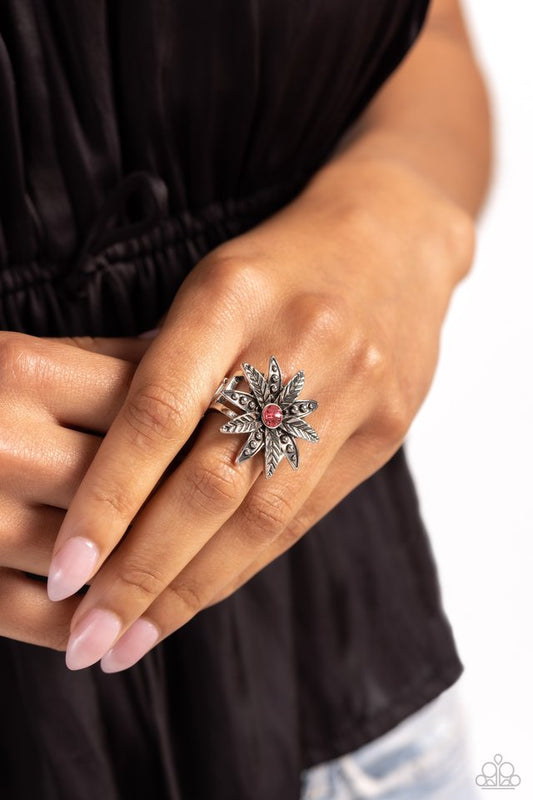 Sunflower Season - Pink - Paparazzi Ring Image