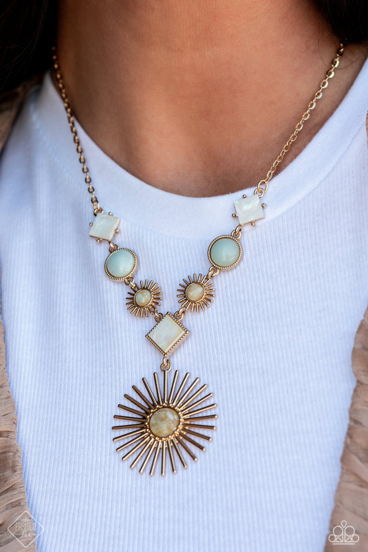 Paparazzi Necklace ~ Sunburst Style - Gold