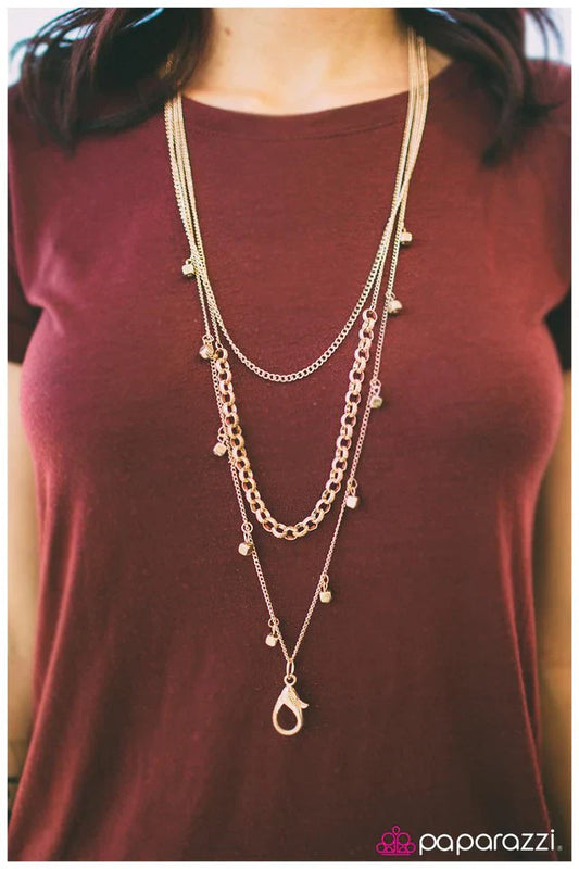Paparazzi Necklace ~ Flash Mob - Gold