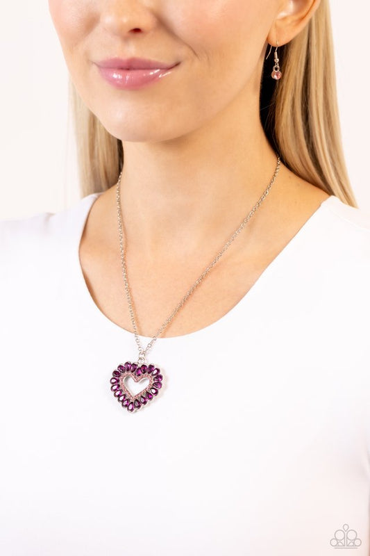 FLIRT No More - Pink - Paparazzi Necklace Image