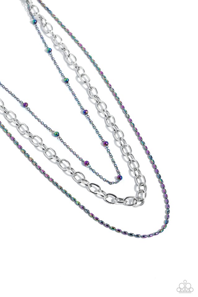 Mardi Gras Mayhem - Multi - Paparazzi Necklace Image