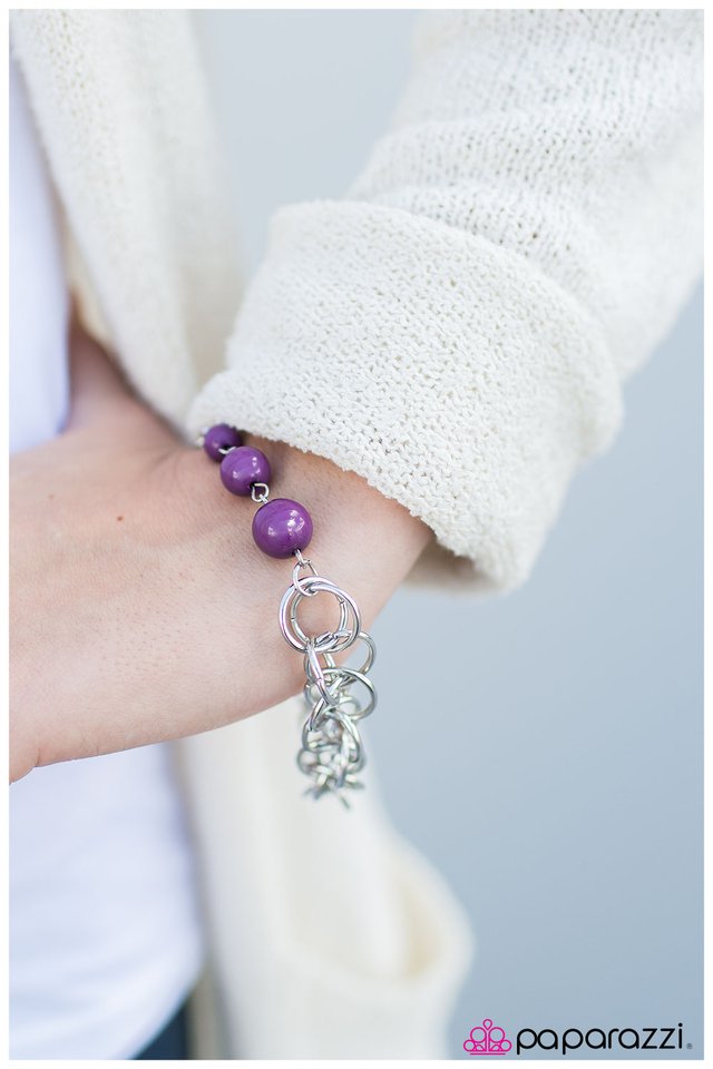 Paparazzi Bracelet ~ Divinely Divine - Purple