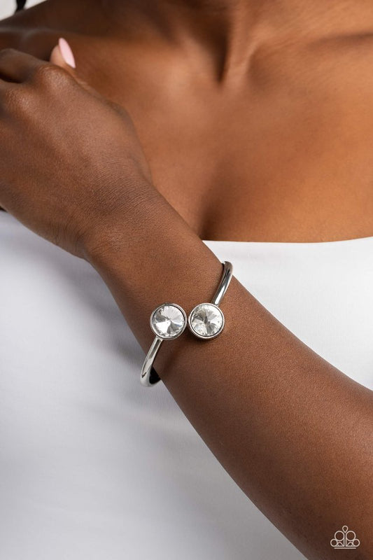 Daily Dazzle - White - Paparazzi Bracelet Image