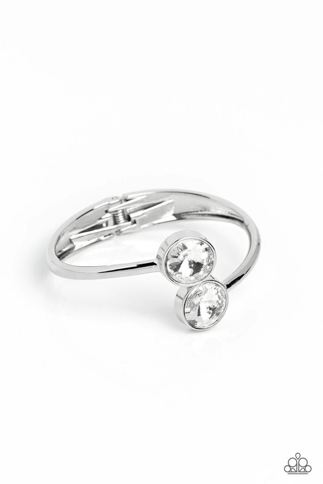 Daily Dazzle - White - Paparazzi Bracelet Image