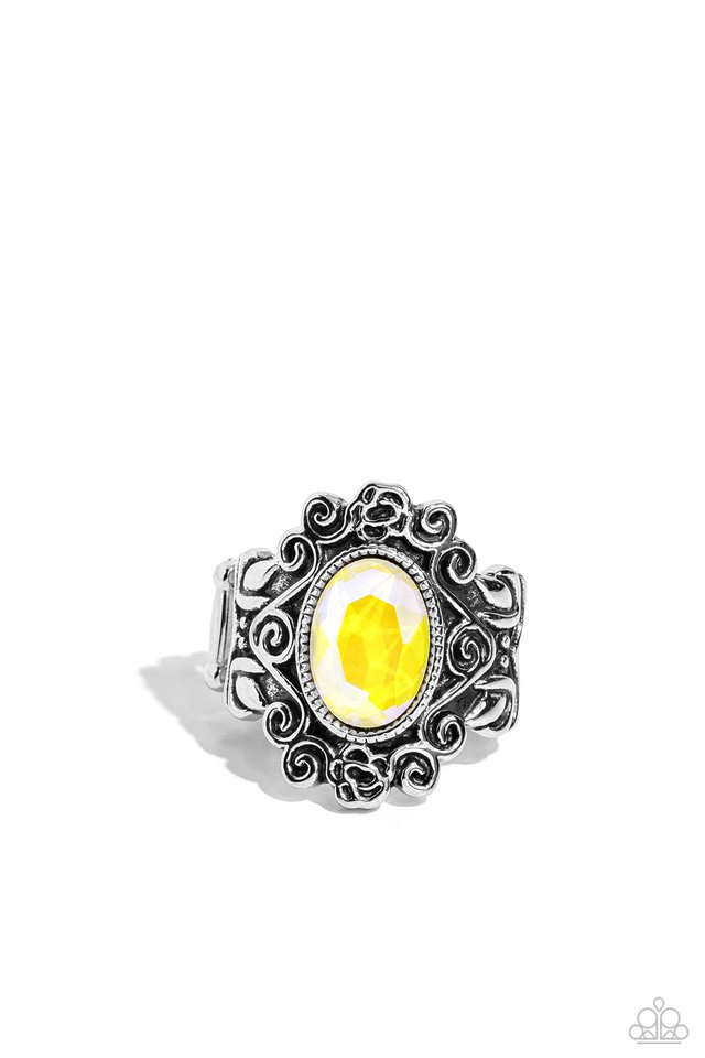 Fairytale Fanatic - Yellow - Paparazzi Ring Image
