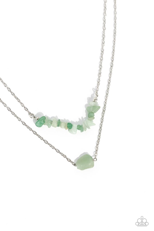 Chiseled Caliber - Green - Paparazzi Necklace Image