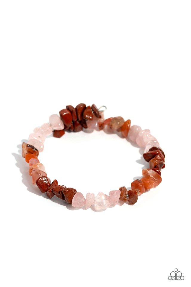 Sculpted Showcase - Red - Paparazzi Bracelet Image