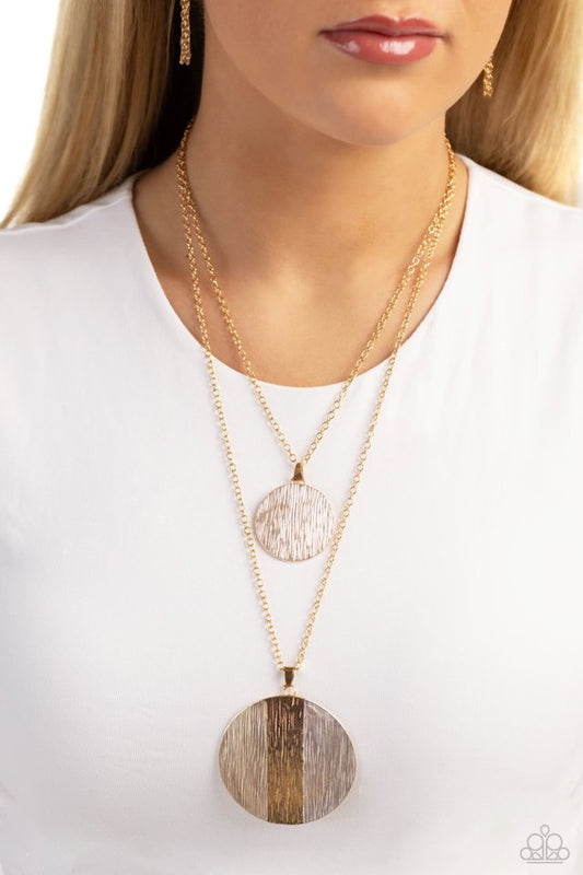 Striped Style - White - Paparazzi Necklace Image