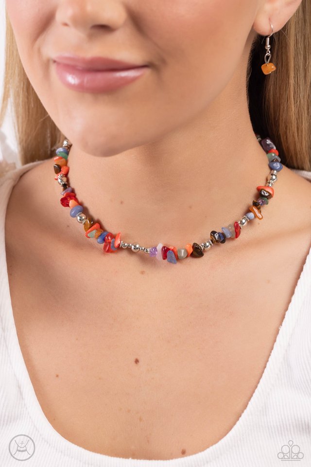 Carved Confidence - Multi - Paparazzi Necklace Image
