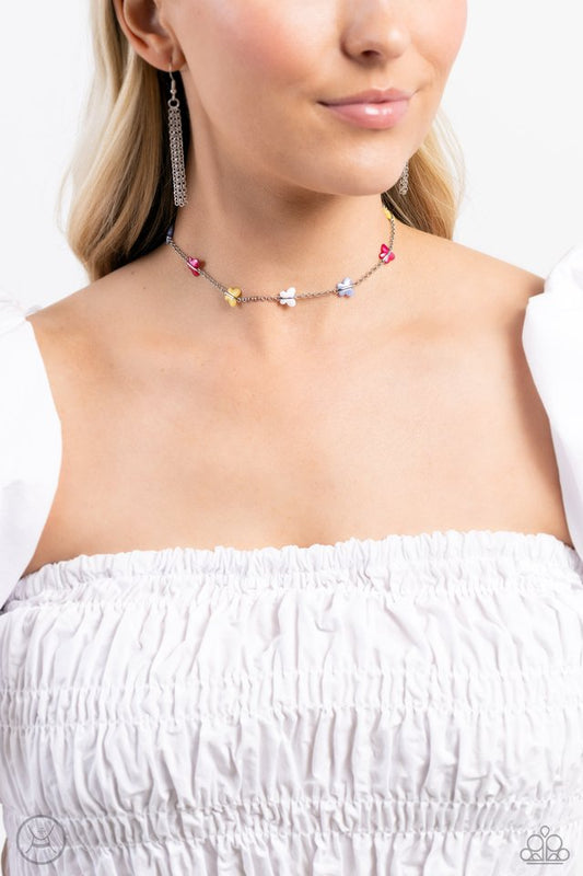 FLYING in Wait - Multi - Paparazzi Necklace Image
