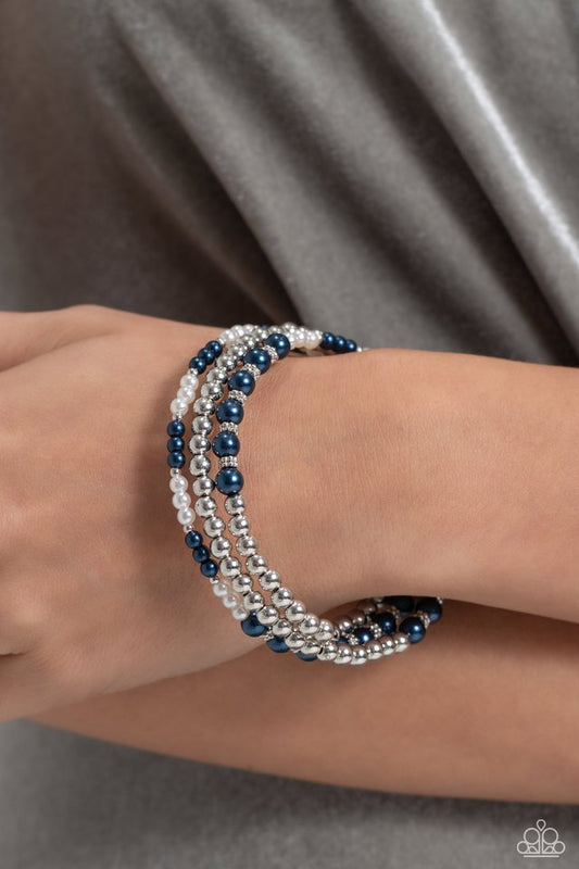 Just SASSING Through - Blue - Paparazzi Bracelet Image