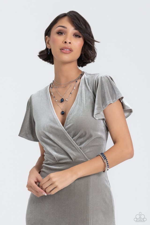 Just SASSING Through - Blue - Paparazzi Bracelet Image