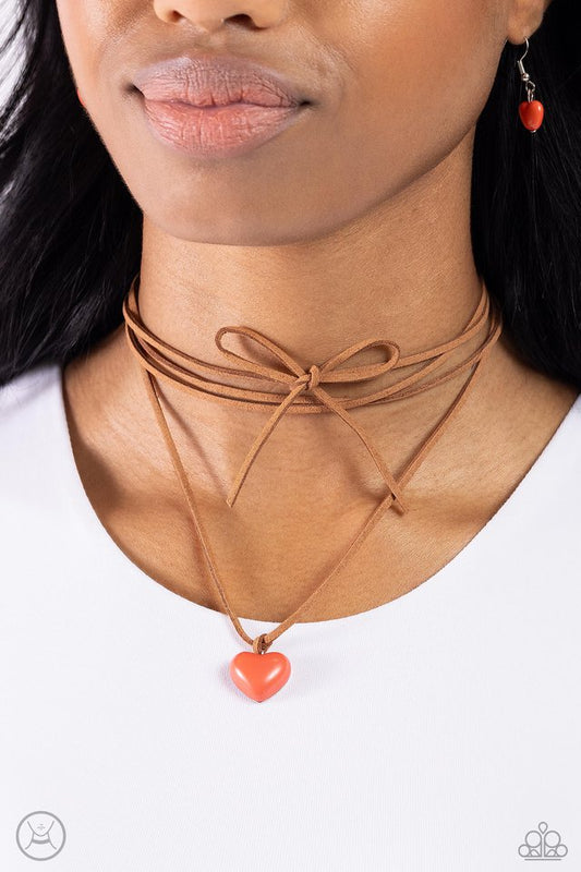 Wanderlust Wardrobe - Orange - Paparazzi Necklace Image