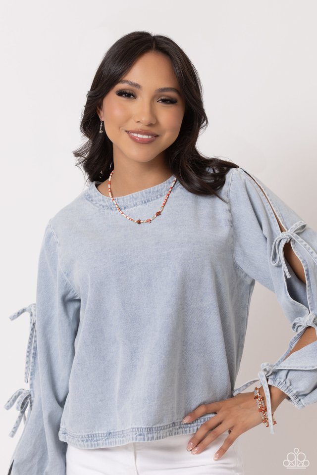 Notoriously Nuanced - Orange - Paparazzi Bracelet Image