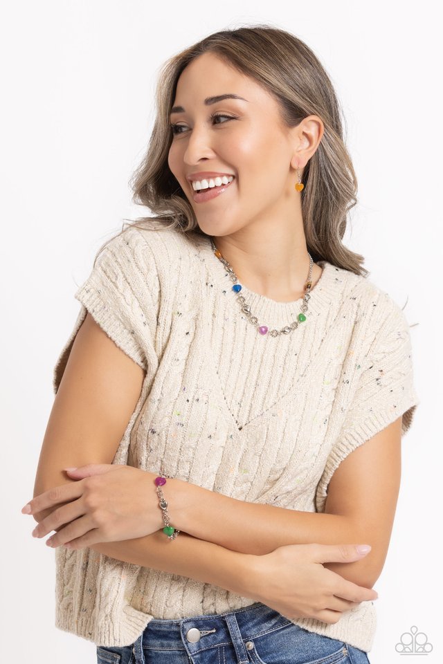 I Can Feel Your Heartbeat - Multi - Paparazzi Bracelet Image