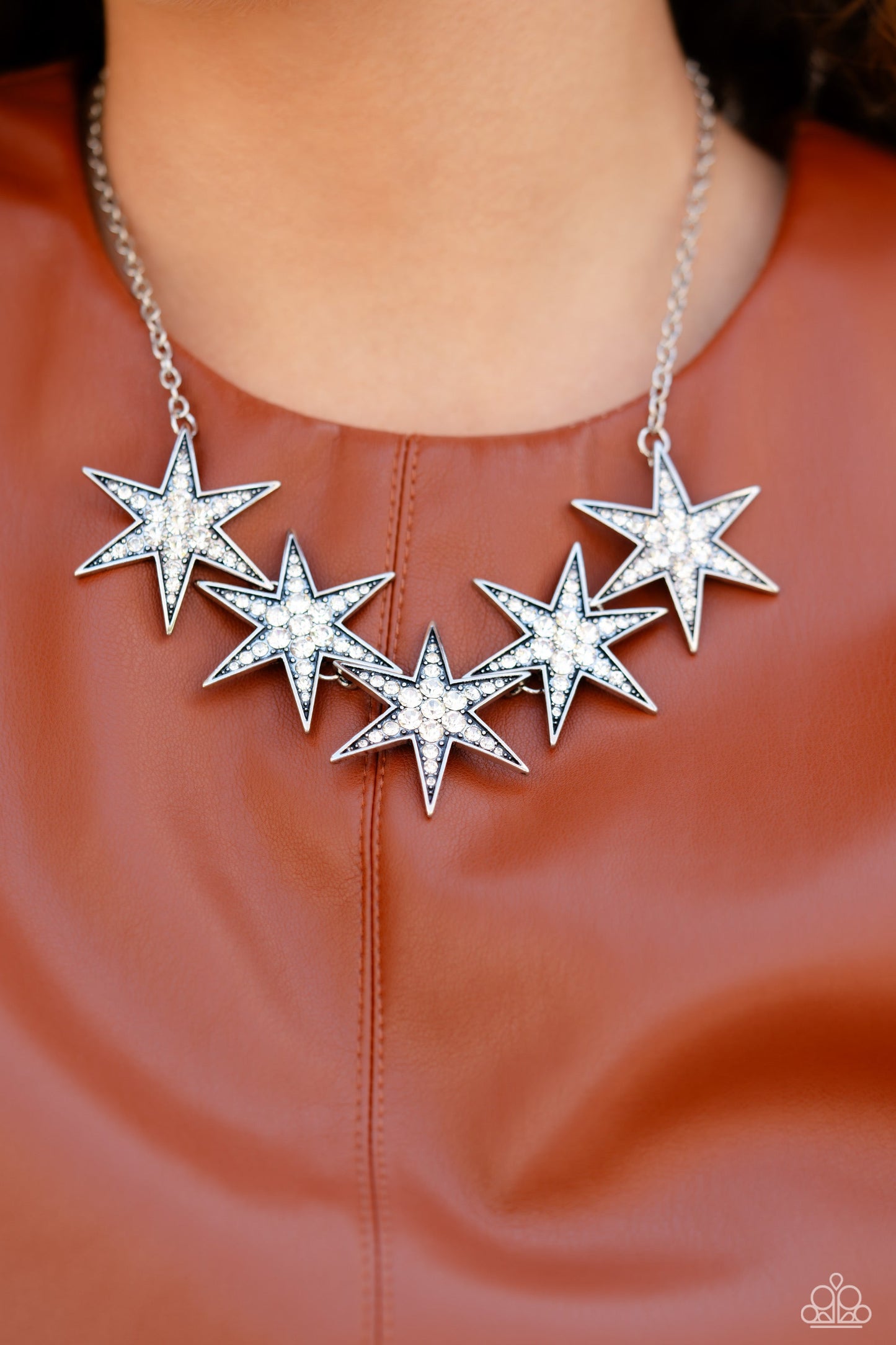 Paparazzi Necklace ~ Rockstar Ready - White