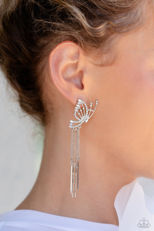 Paparazzi Earring ~ A Few Of My Favorite WINGS - White