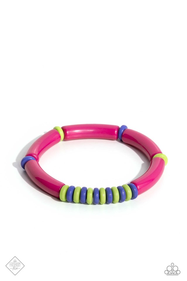 Poppin Pattern - Pink - Paparazzi Bracelet Image
