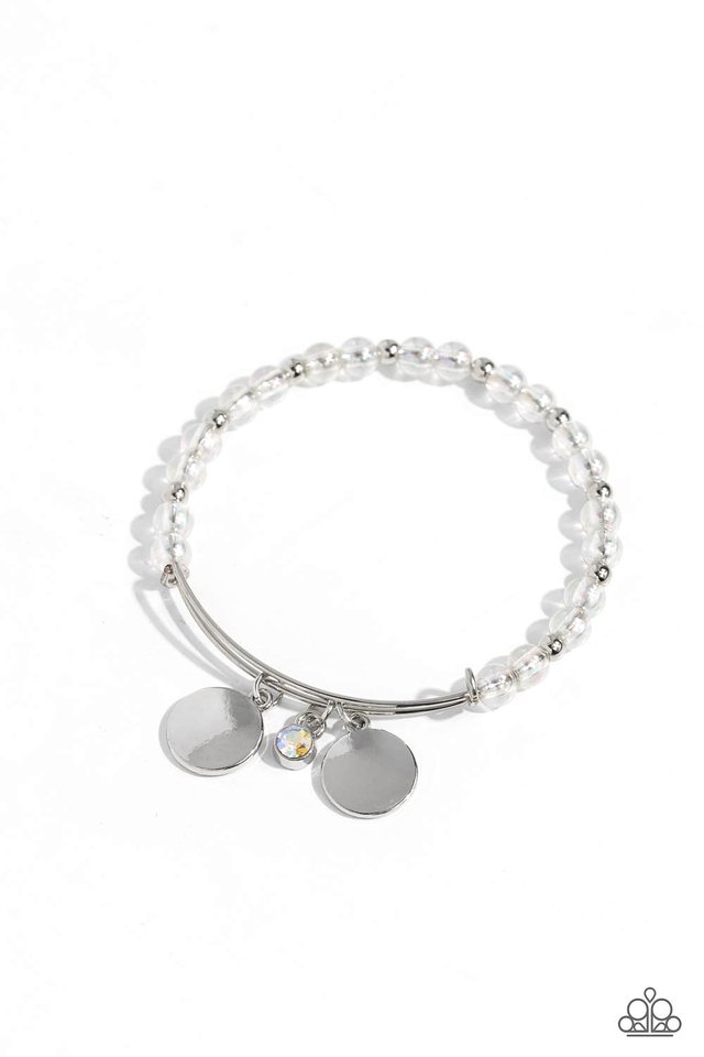 Bodacious Beacon - White - Paparazzi Bracelet Image