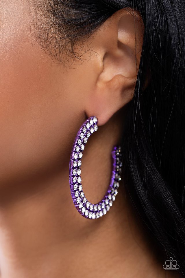 Flawless Fashion - Purple - Paparazzi Earring Image