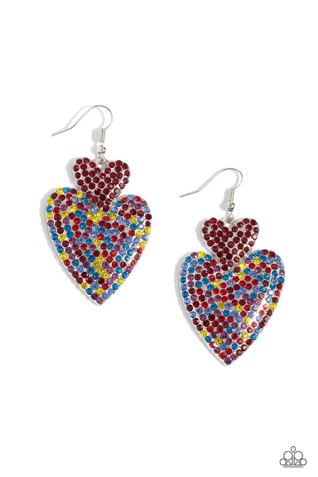 Flirting Flourish - Red - Paparazzi Earring Image