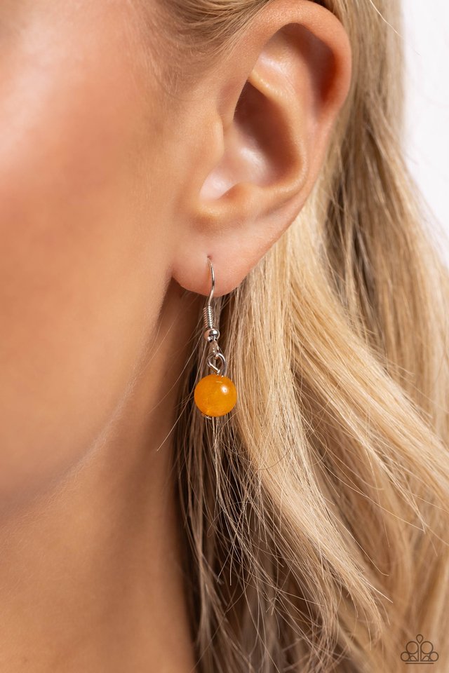 Serene Sweetheart - Orange - Paparazzi Necklace Image