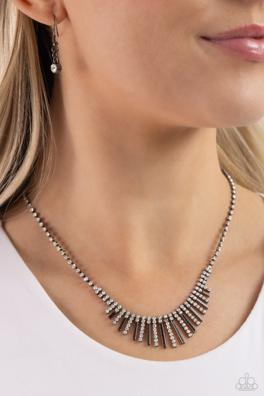 FLARE to be Different - Black - Paparazzi Necklace Image