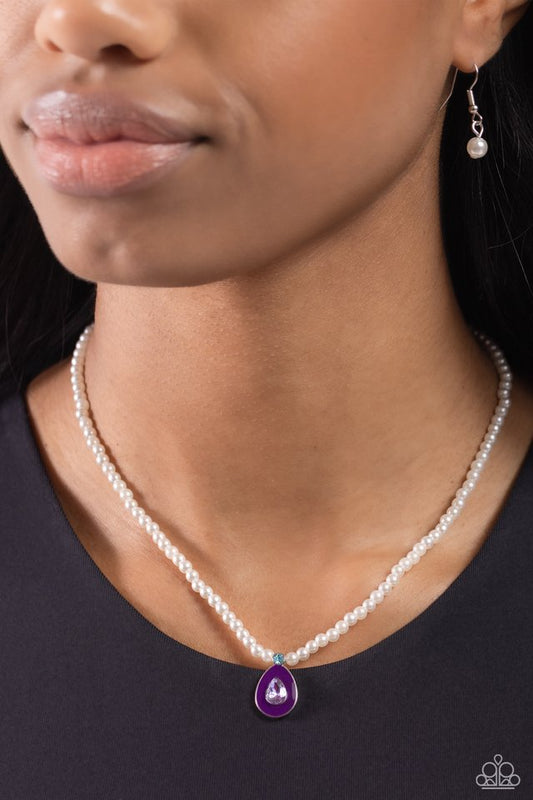 PEARL-demonium - Purple - Paparazzi Necklace Image
