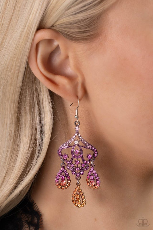 Chandelier Command - Multi - Paparazzi Earring Image