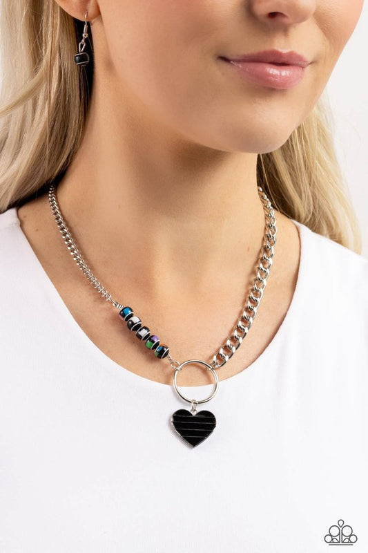 Mismatched Mayhem - Black - Paparazzi Necklace Image