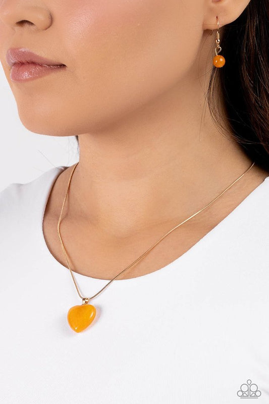 Prismatic Pastime - Gold - Paparazzi Necklace Image