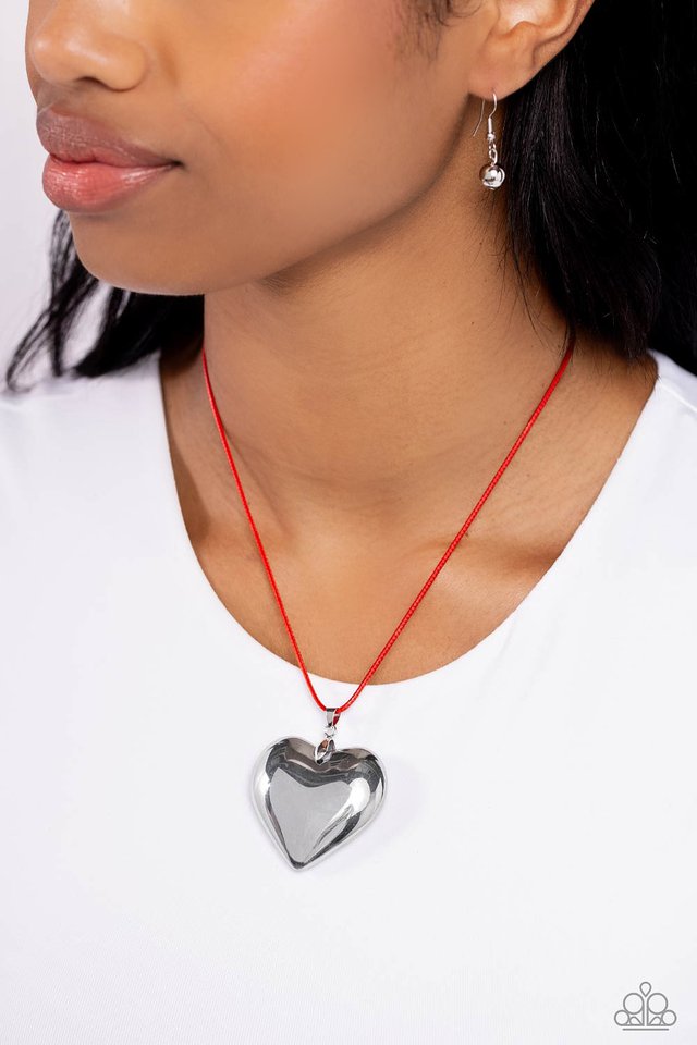 Devoted Daze - Red - Paparazzi Necklace Image