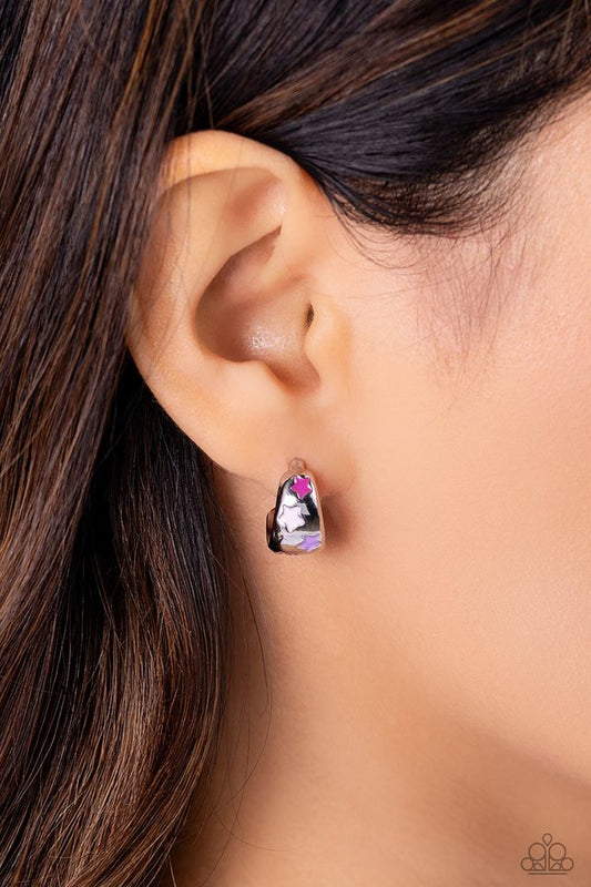 SCOUTING Stars - Pink - Paparazzi Earring Image