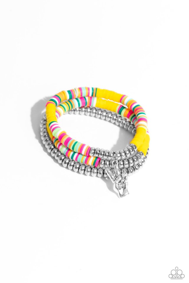 Peaceful Potential - Yellow - Paparazzi Bracelet Image