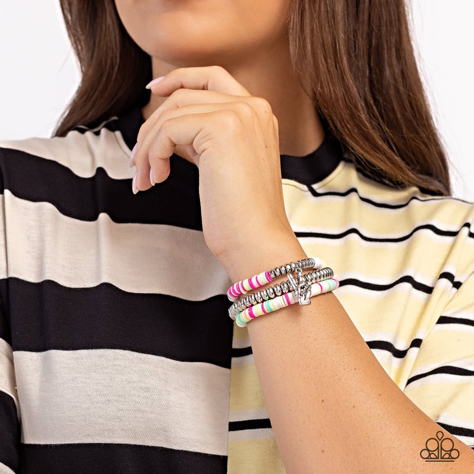 Peaceful Potential - White - Paparazzi Bracelet Image