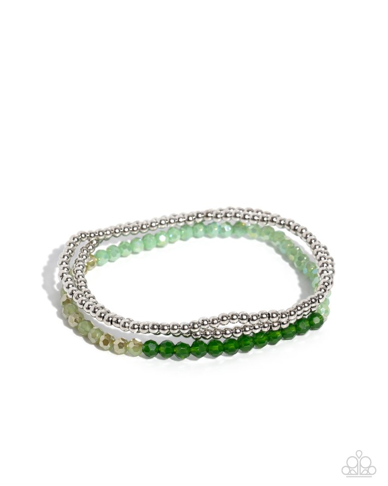 Backstage Beading - Green - Paparazzi Bracelet Image
