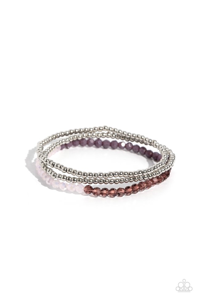 Backstage Beading - Purple - Paparazzi Bracelet Image